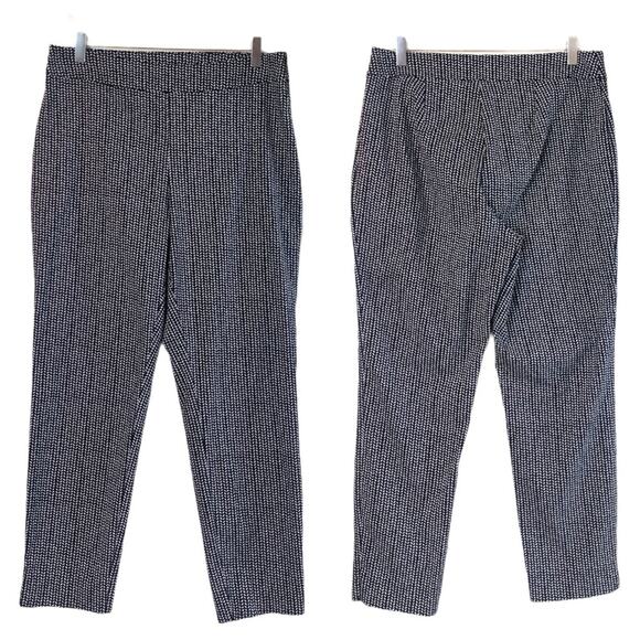 Time & Tru Women's Pull On Black Cream Print Slim Fit Ankle Pants Pus Size 18 - Picture 7 of 7